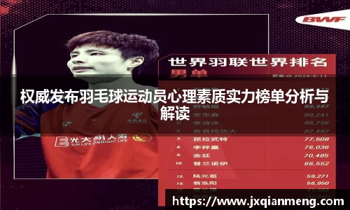 权威发布羽毛球运动员心理素质实力榜单分析与解读